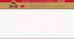 Desktop Screenshot of breakalegtalent.com