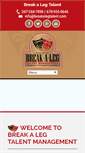 Mobile Screenshot of breakalegtalent.com